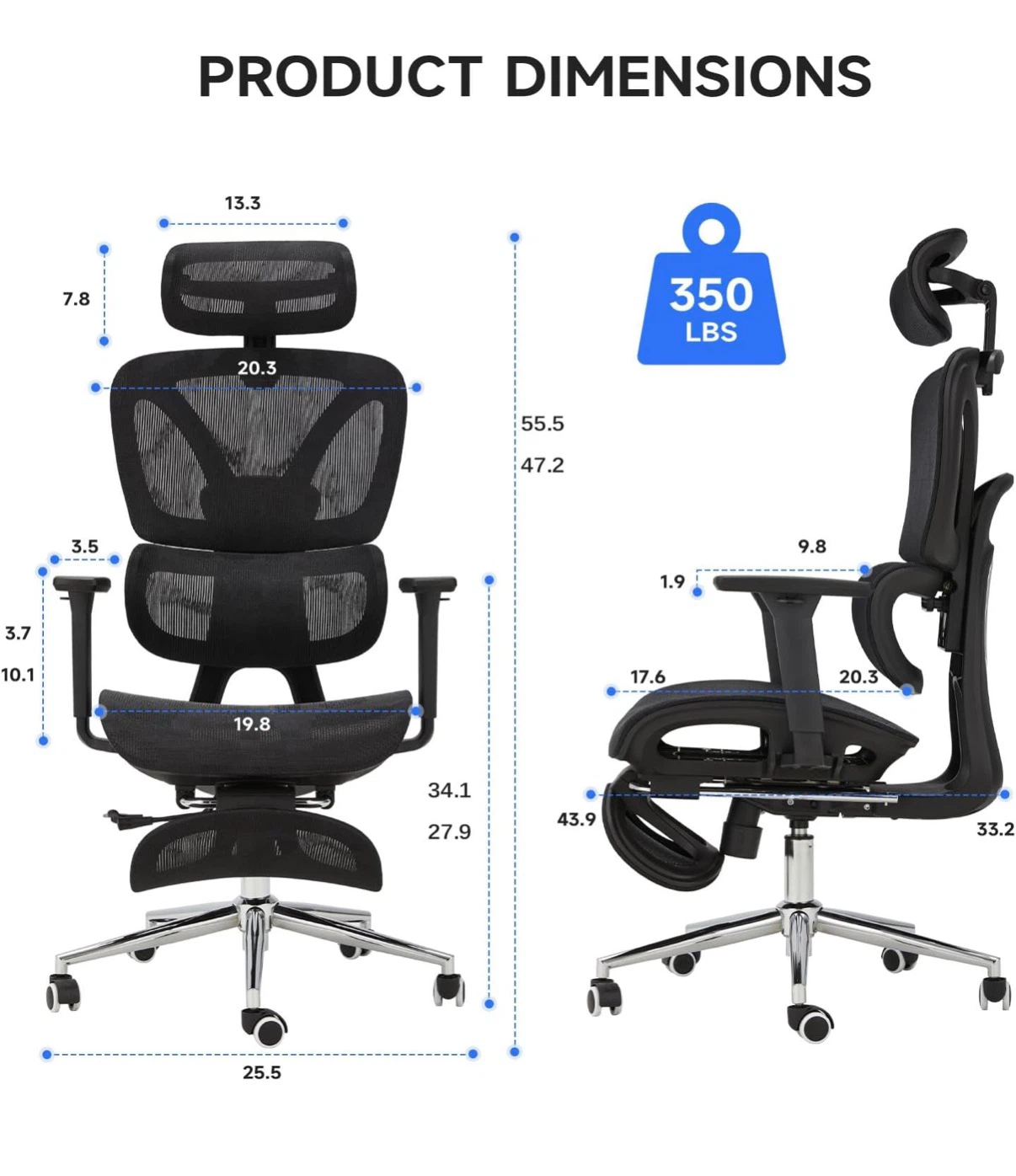Office Chair with Foot Rest - photo 3
