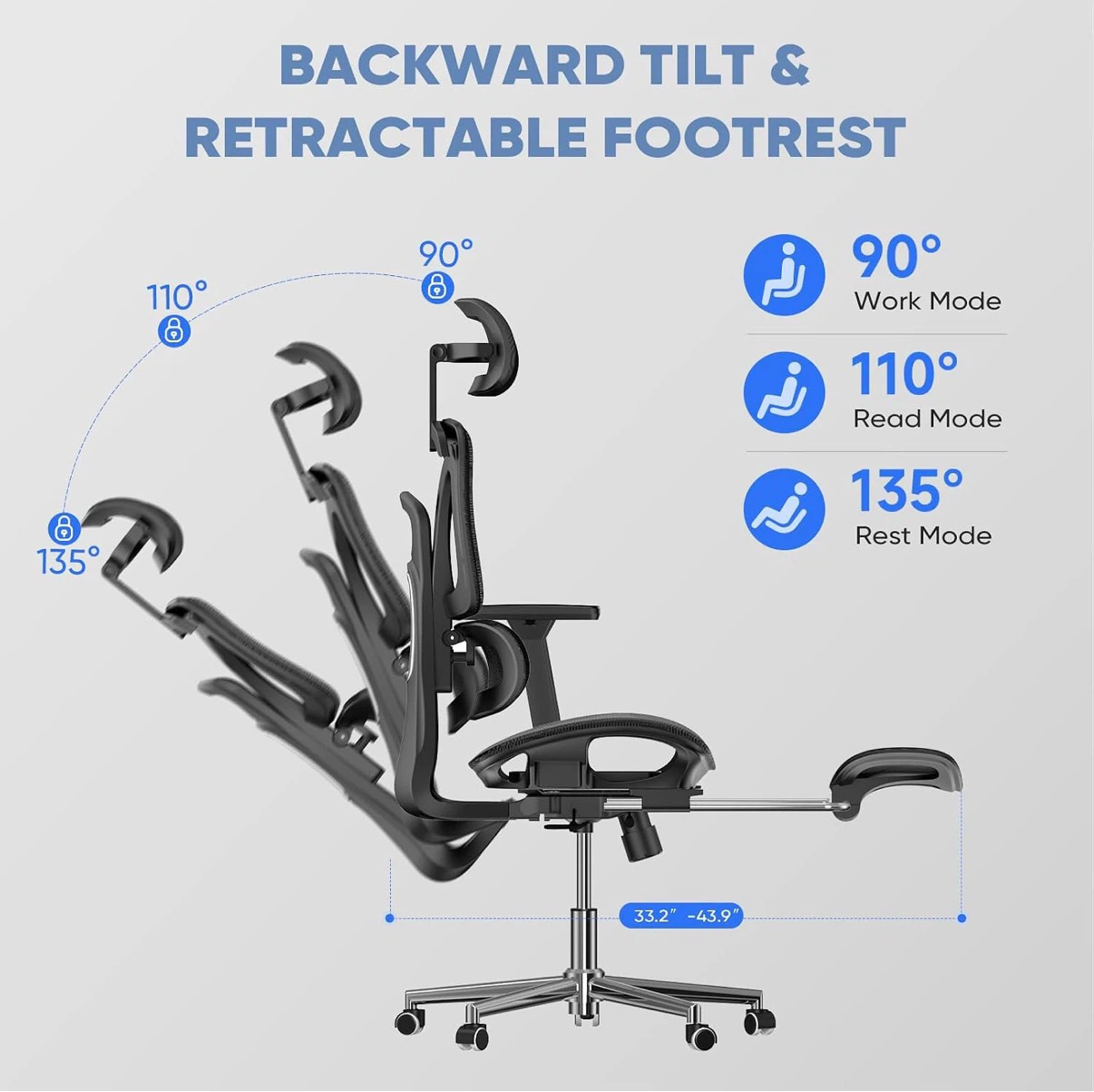 Office Chair with Foot Rest - photo 4