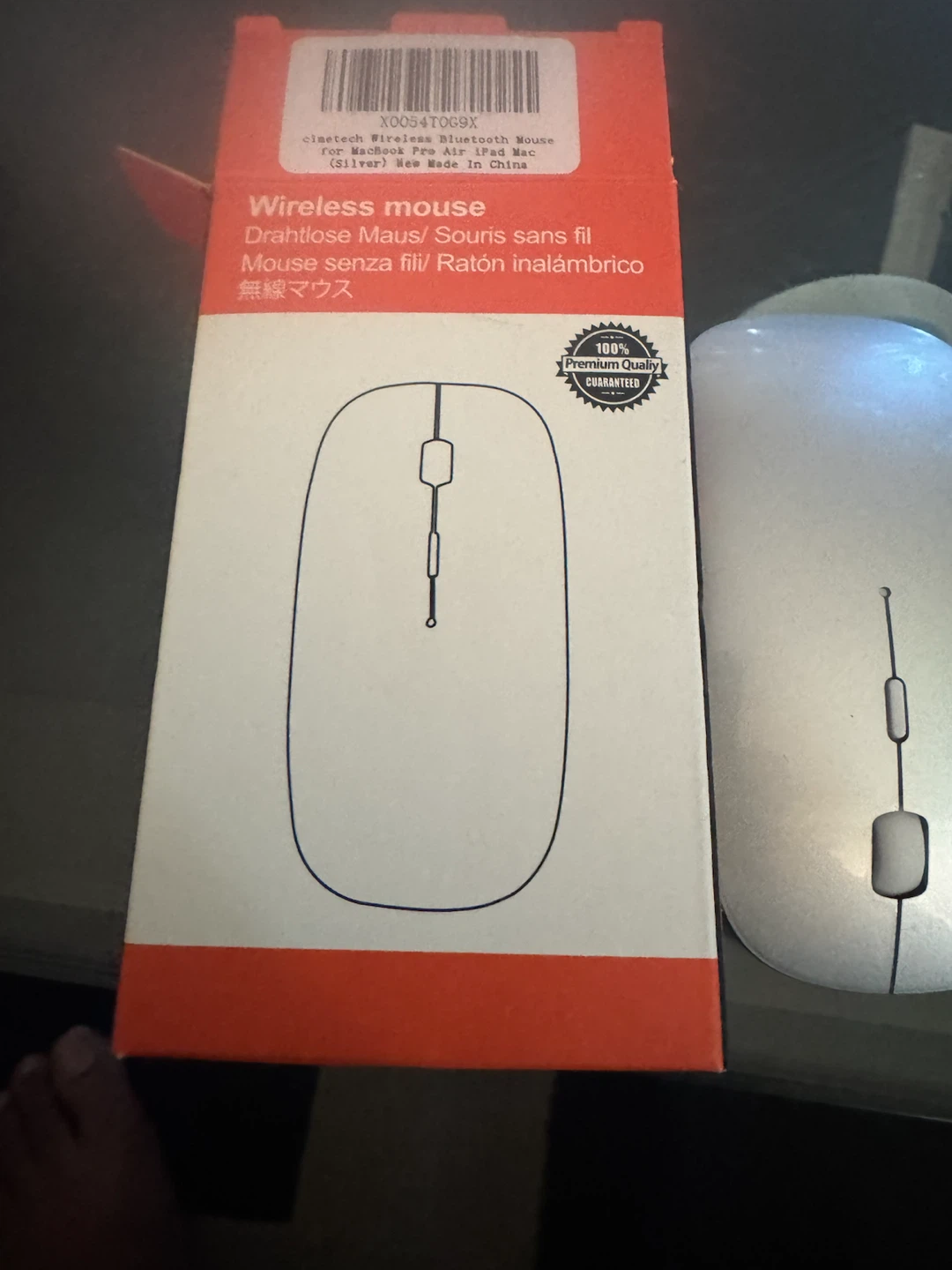 Cinetech Wireless Bluetooth Mouse (Silver)