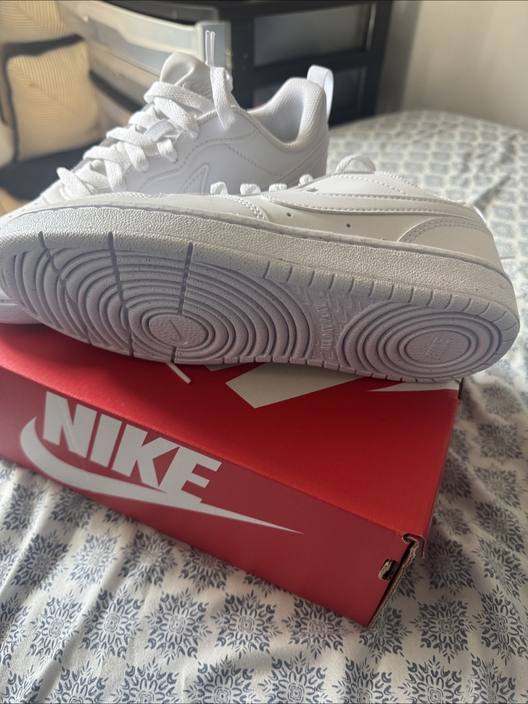 Nike Court Borough Low Recraft GS White Sneakers - photo 3