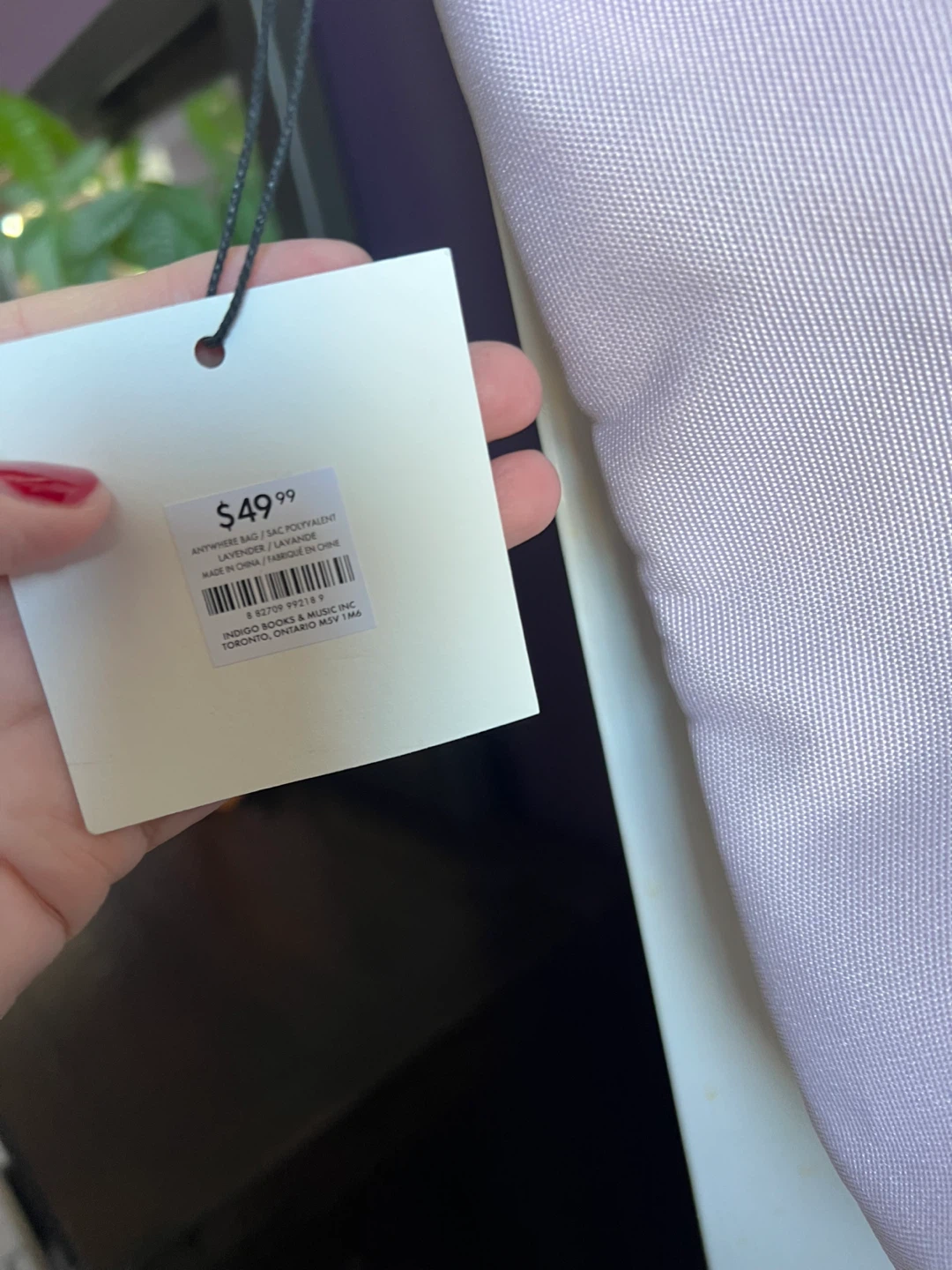 BNWT Indigo Anywhere Bag in Lavender - photo 2