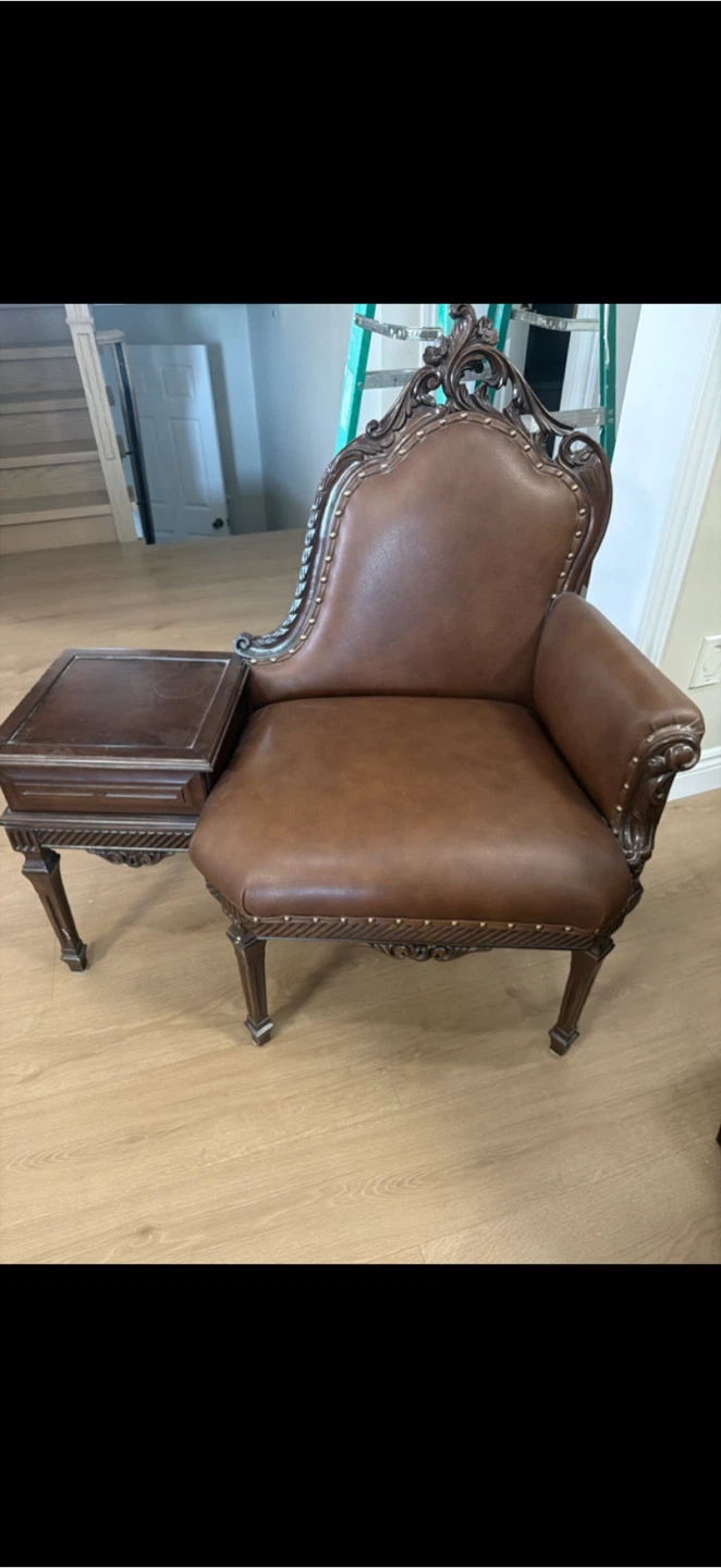 Vintage Style Gossip Bench Chair - photo 3