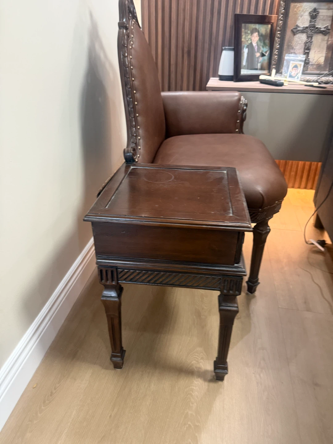Vintage Style Gossip Bench Chair - photo 4