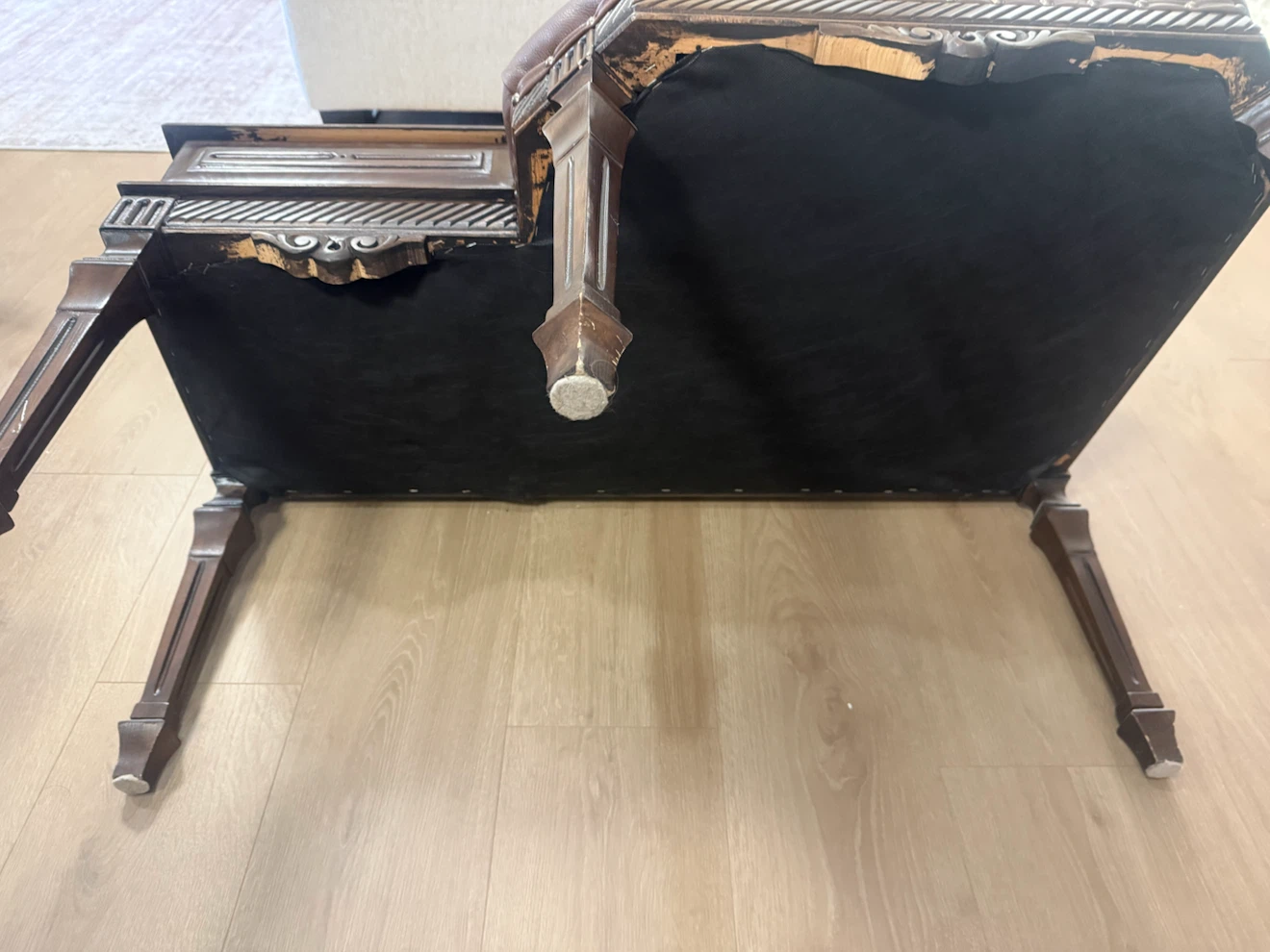 Vintage Style Gossip Bench Chair - photo 5