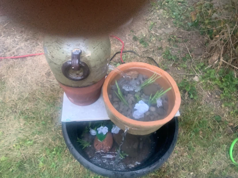 Ceramic Tiered Garden Water Fountain - photo 2