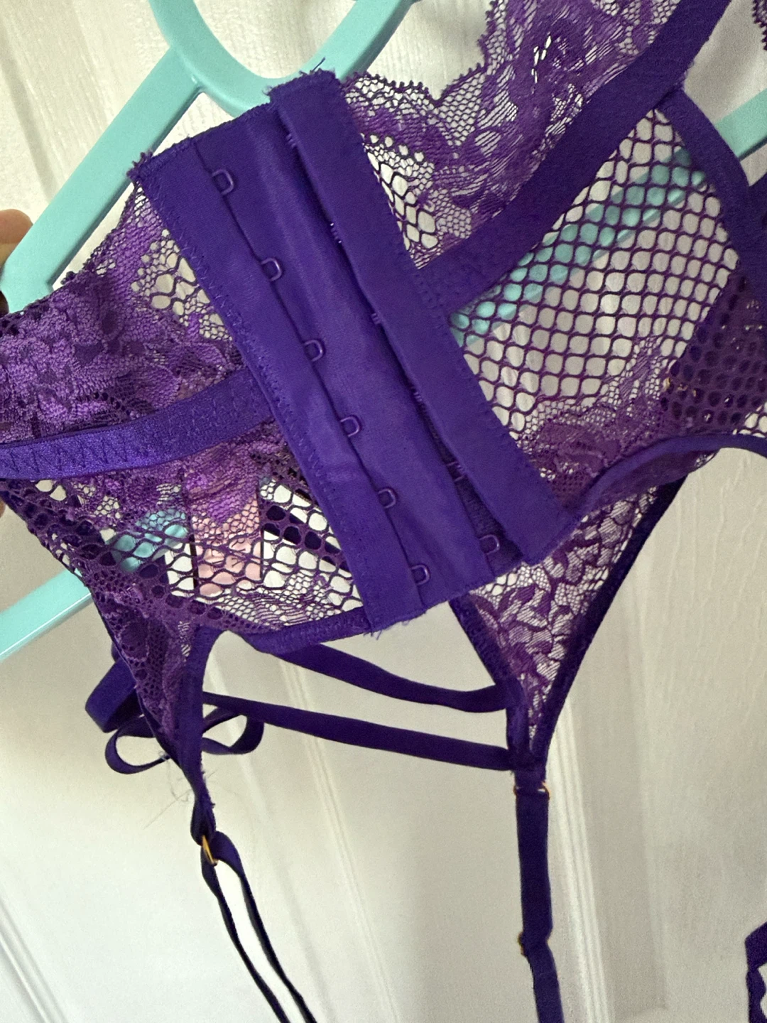 VICTORIA'S SECRET VERY SEXY LACE TRIM GARTER BELT - photo 4