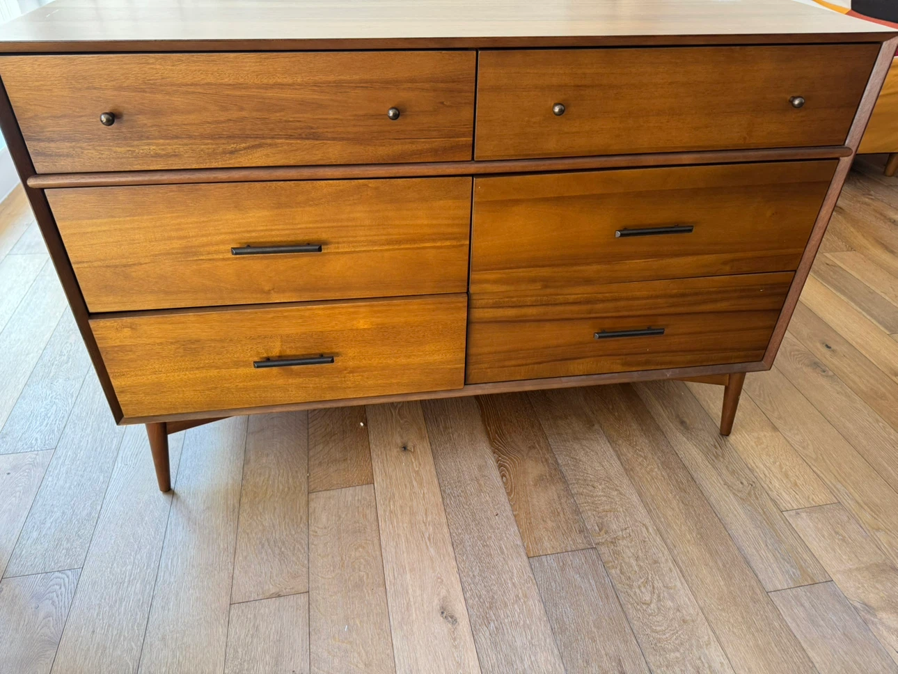 Mid-Century Modern Walnut Wood Dresser