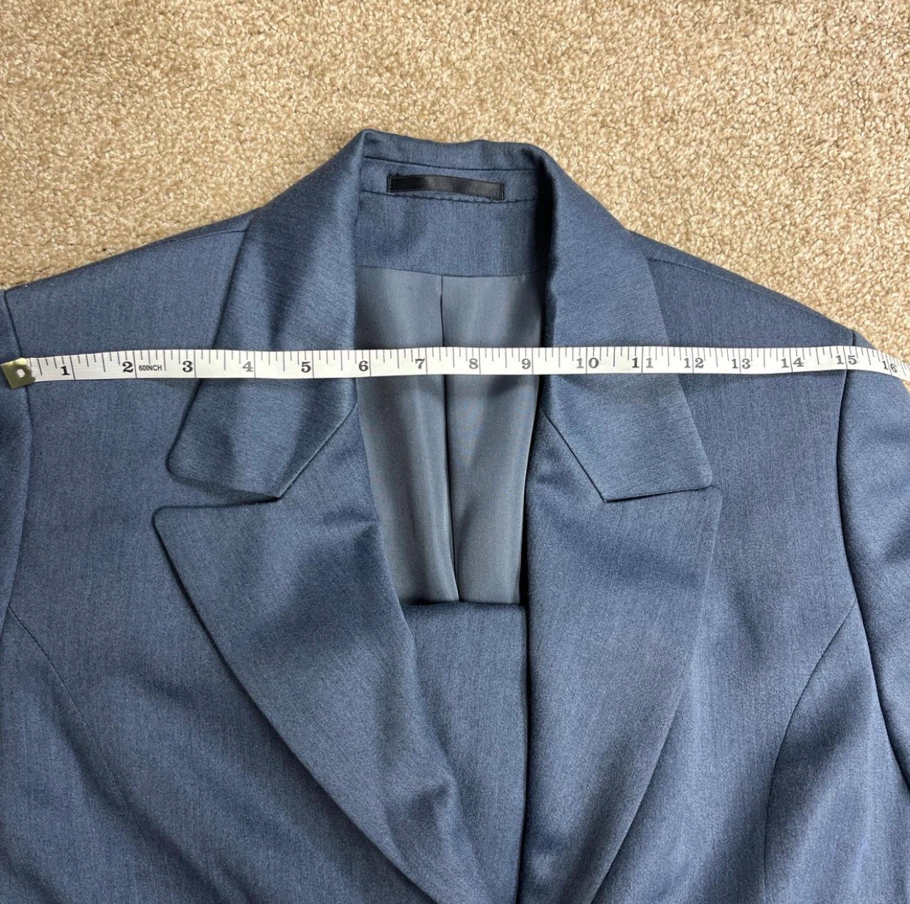 Wool Blue Blazer and Pants Set - photo 2