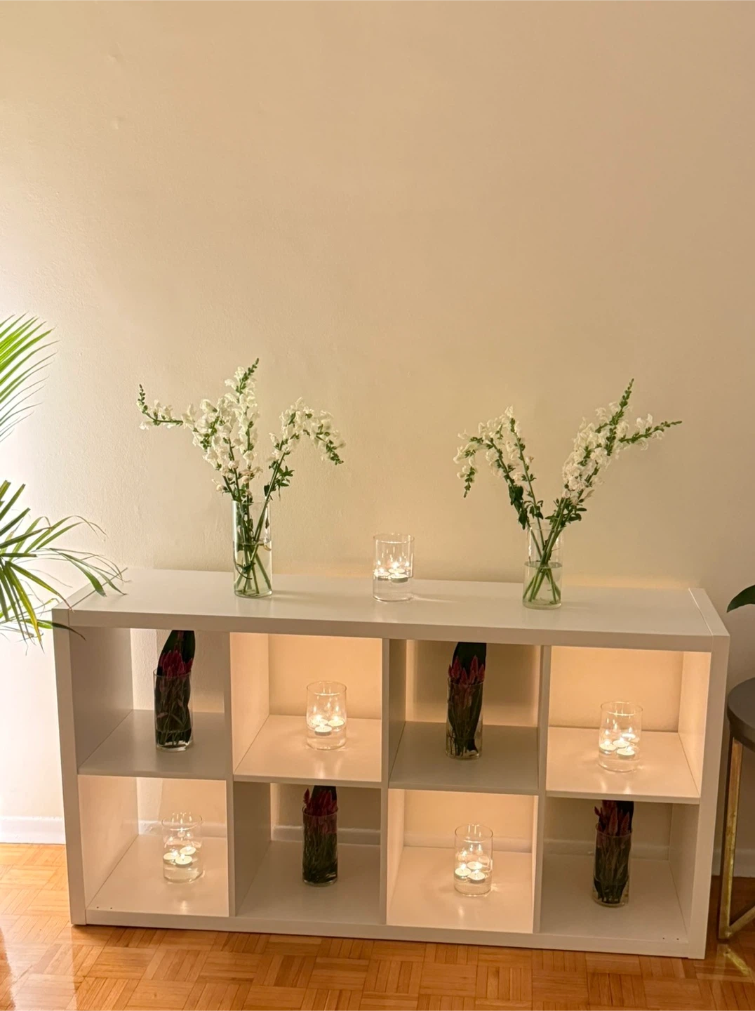 IKEA Kallax White Shelving Unit