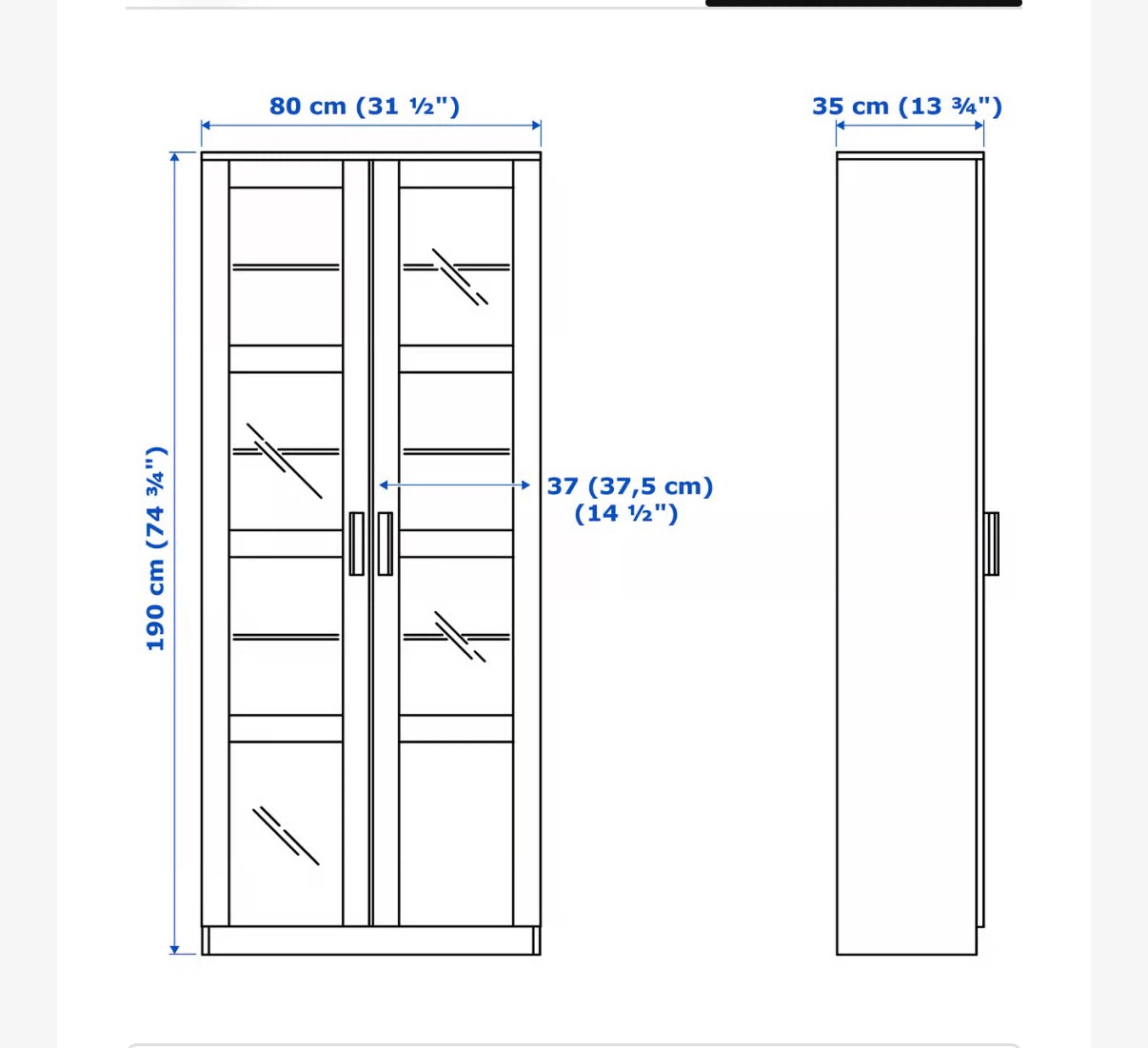 White Cabinet with Glass Shelves - photo 3