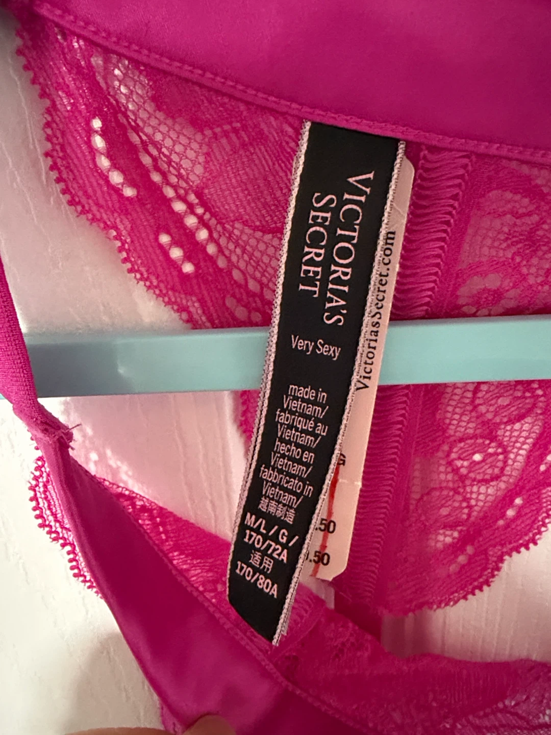 VICTORIA'S SECRET VERY SEXY HEART SHINE STRAP LACE GARTER BELT - photo 5