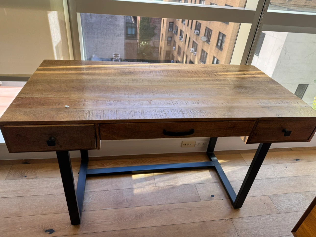 Industrial Wood and Metal Desk