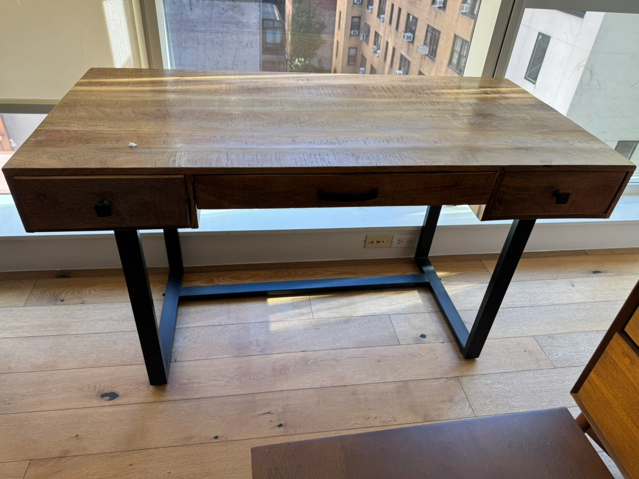 Industrial Wood and Metal Desk - photo 3