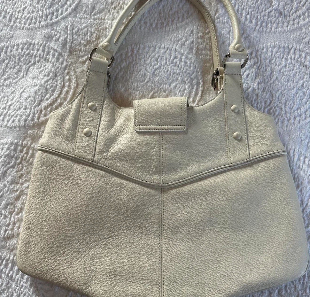 Wilsons Leather Cream Shoulder Bag - photo 3