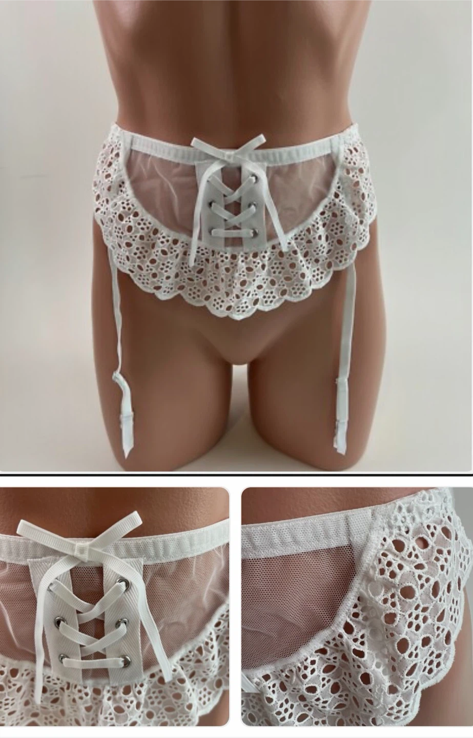 Victoria's Secret Dream Angels White Garter Belt - photo 3