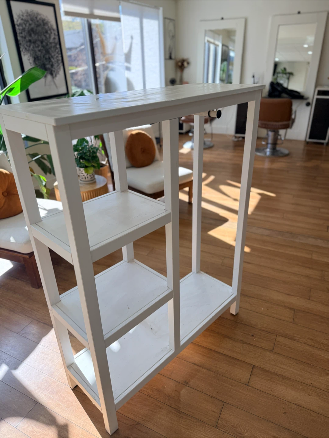 White Entryway Shelf and Coat Rack - photo 2
