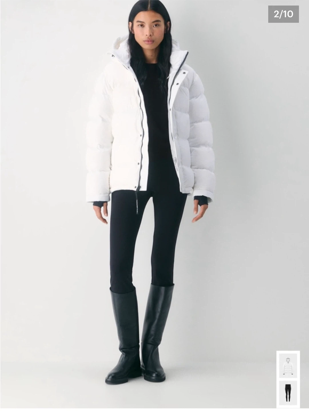 New Aritzia The Super Puff Original White Puffer Jacket 2XL - photo 2
