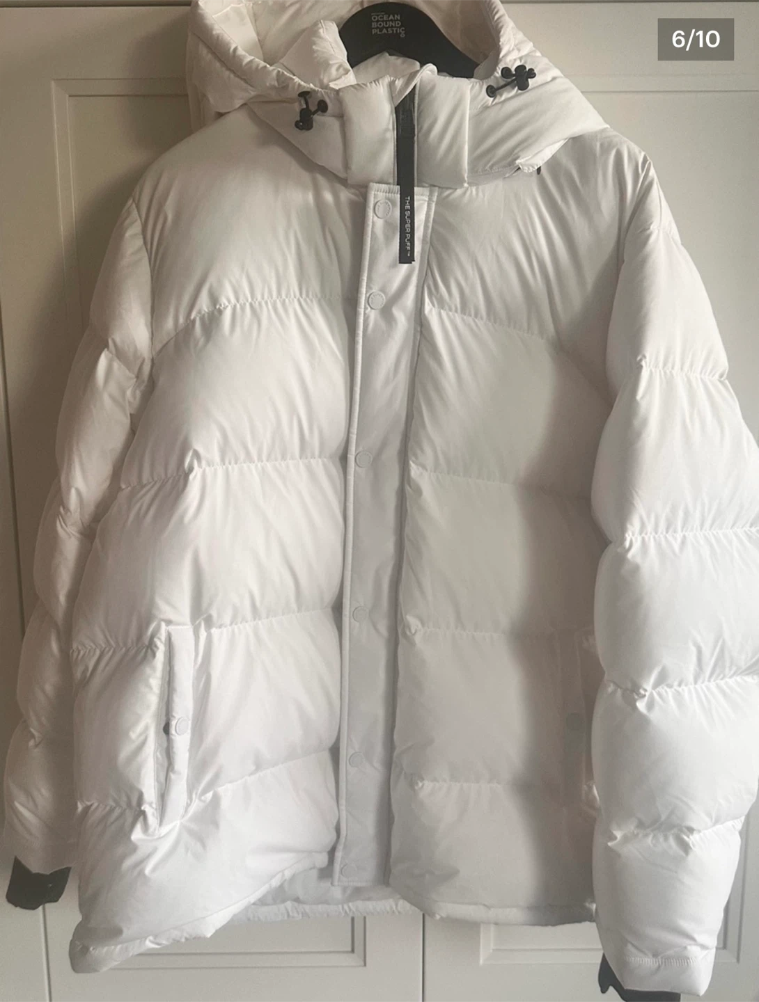 New Aritzia The Super Puff Original White Puffer Jacket 2XL - photo 5