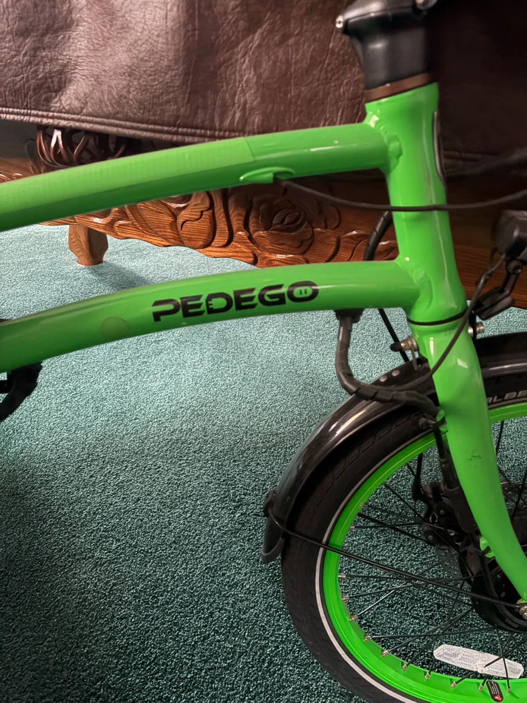 Pedego Latch Electric Folding Bike - Green