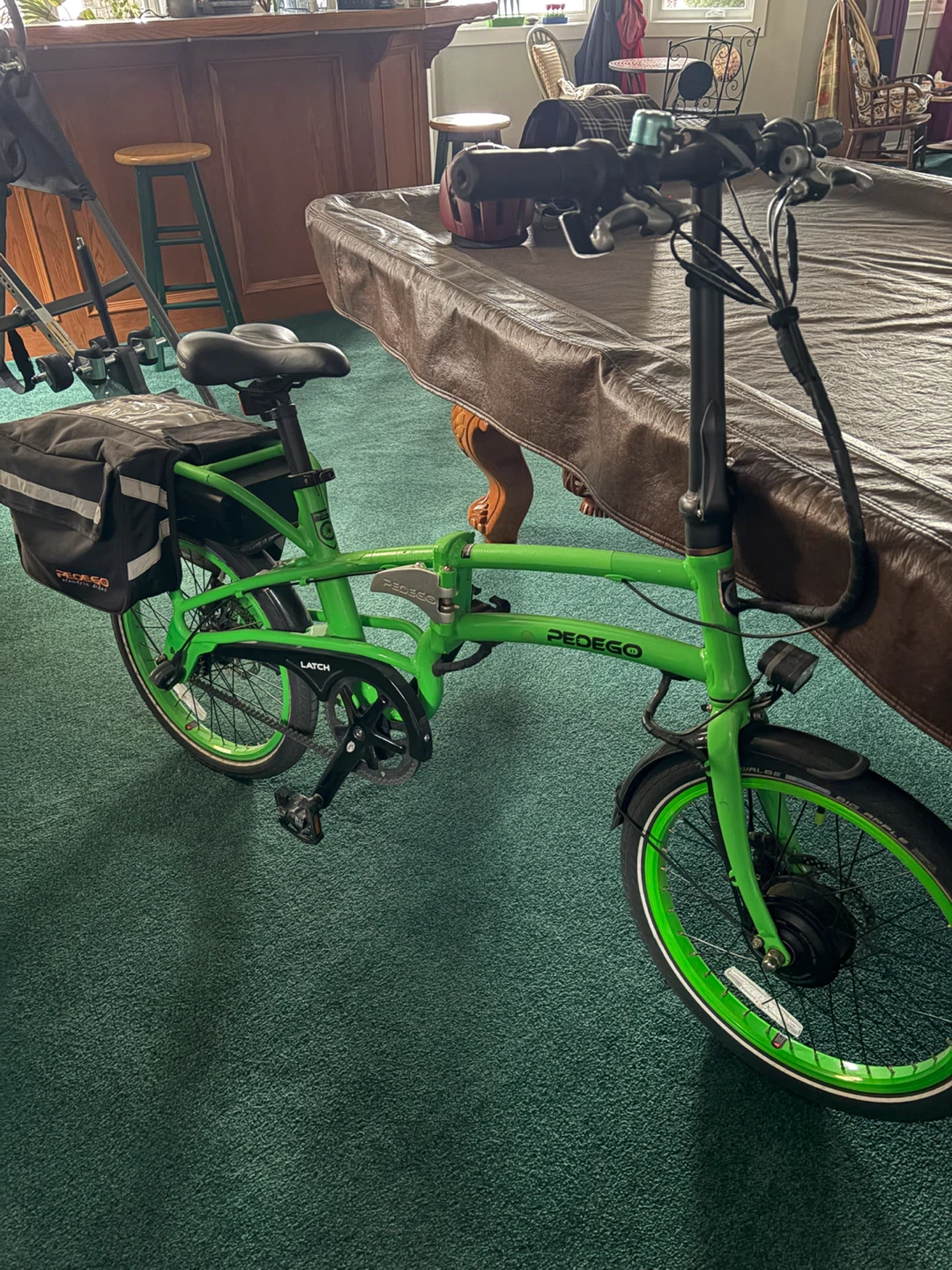Pedego Latch Electric Folding Bike - Green - photo 2
