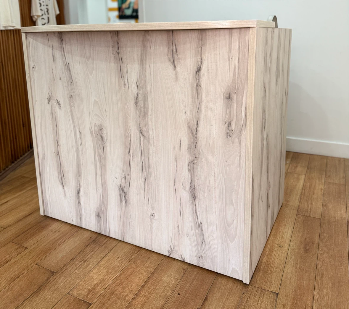 Reception Desk Wood Finish