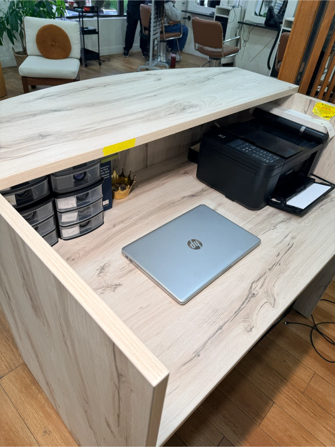 Reception Desk Wood Finish - photo 3
