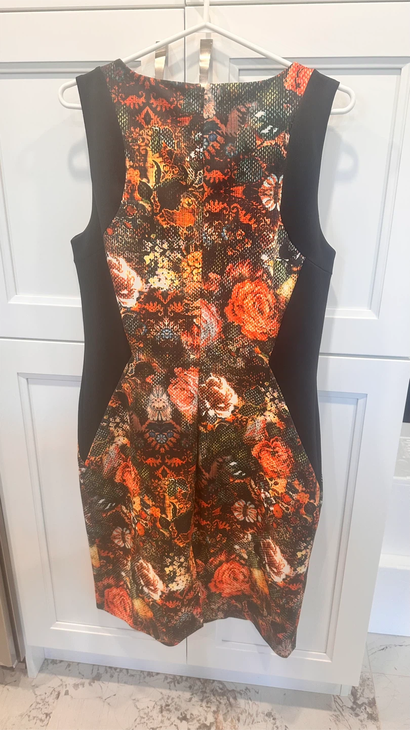 Melanie Lyne Sleeveless Floral Tapestry Sheath Dress - Size 10 - photo 4