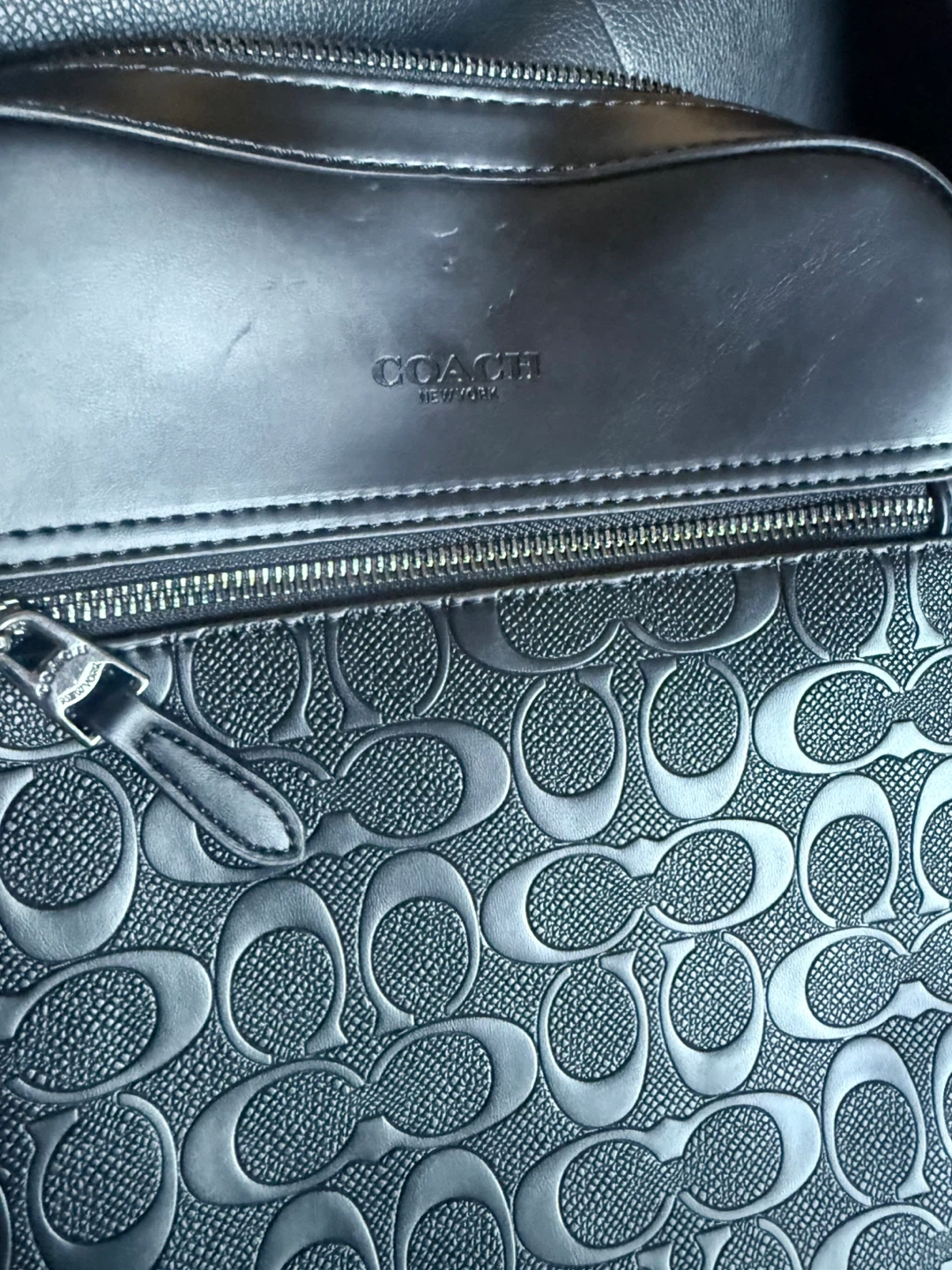 Coach Signature Embossed Messenger Bag - photo 4