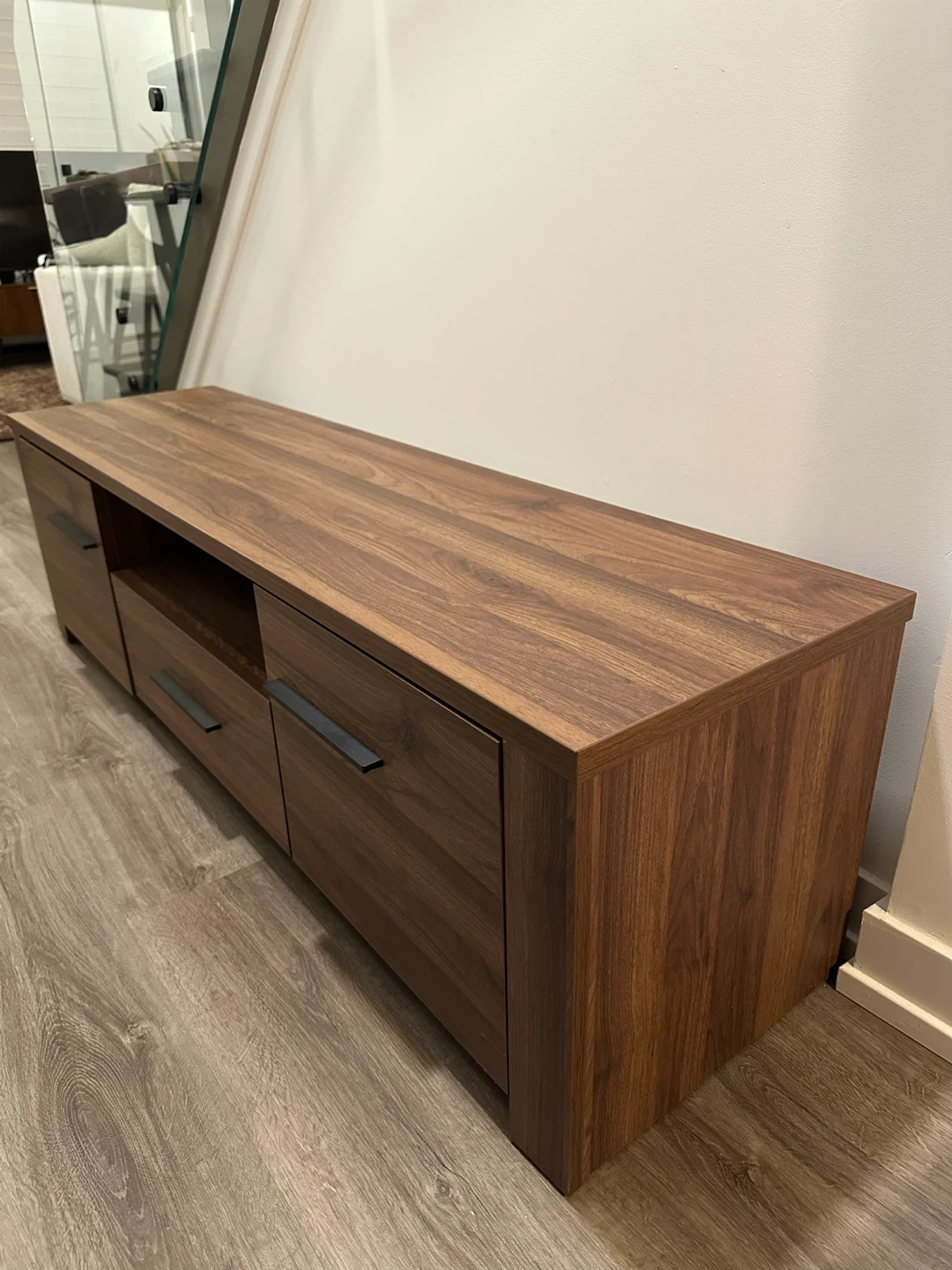 Structube Walnut Wood TV Media Console - photo 2