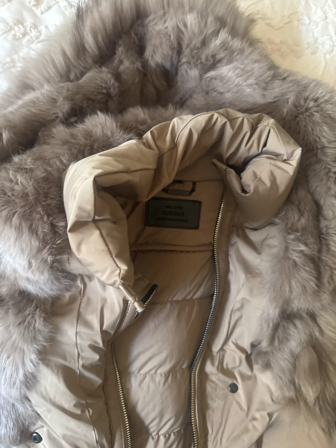Rudsak Beige Down Parka beautiful colour