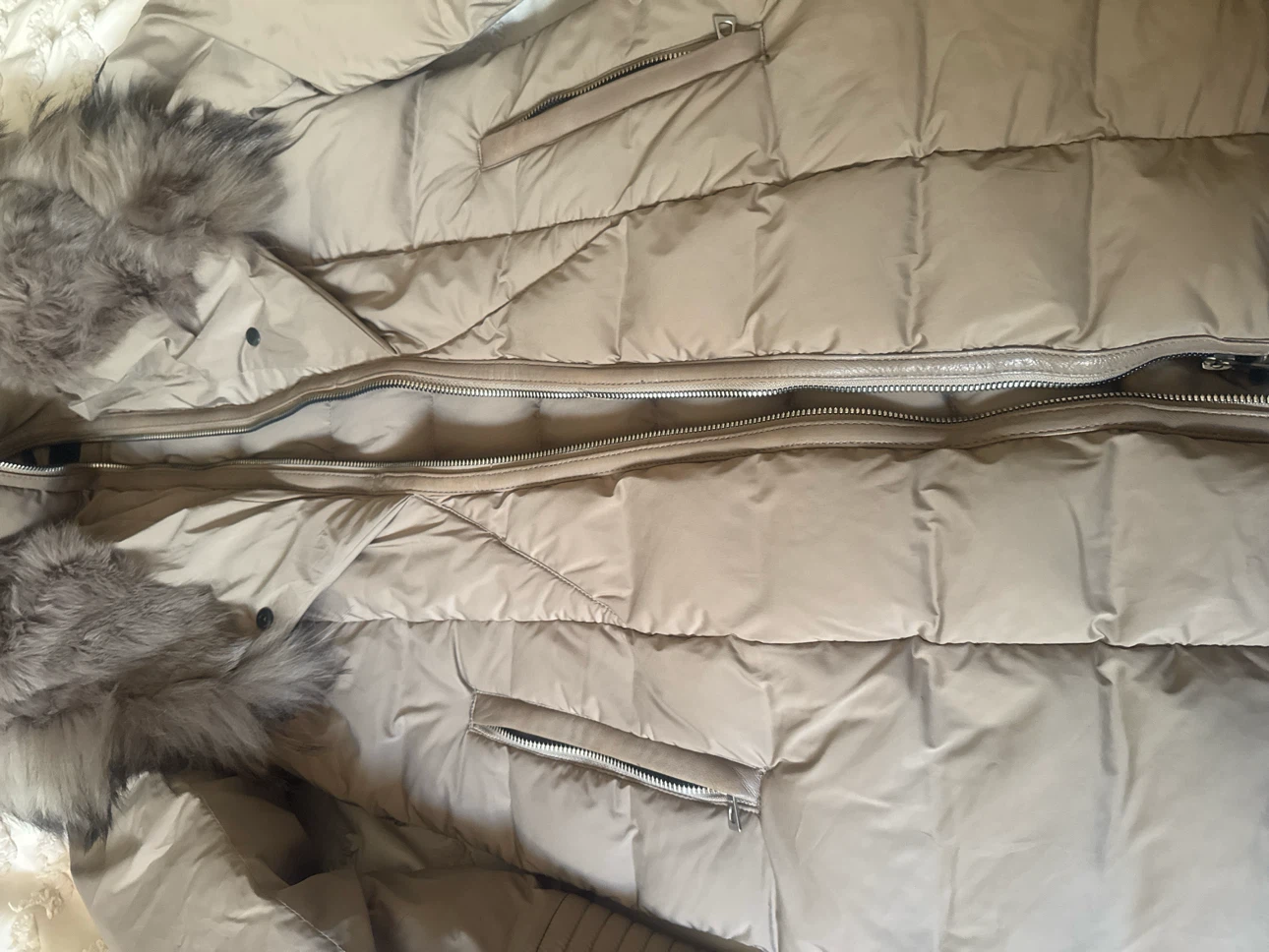 Rudsak Beige Down Parka beautiful colour - photo 2