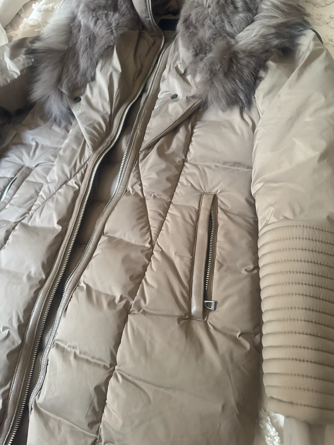 Rudsak Beige Down Parka beautiful colour - photo 3
