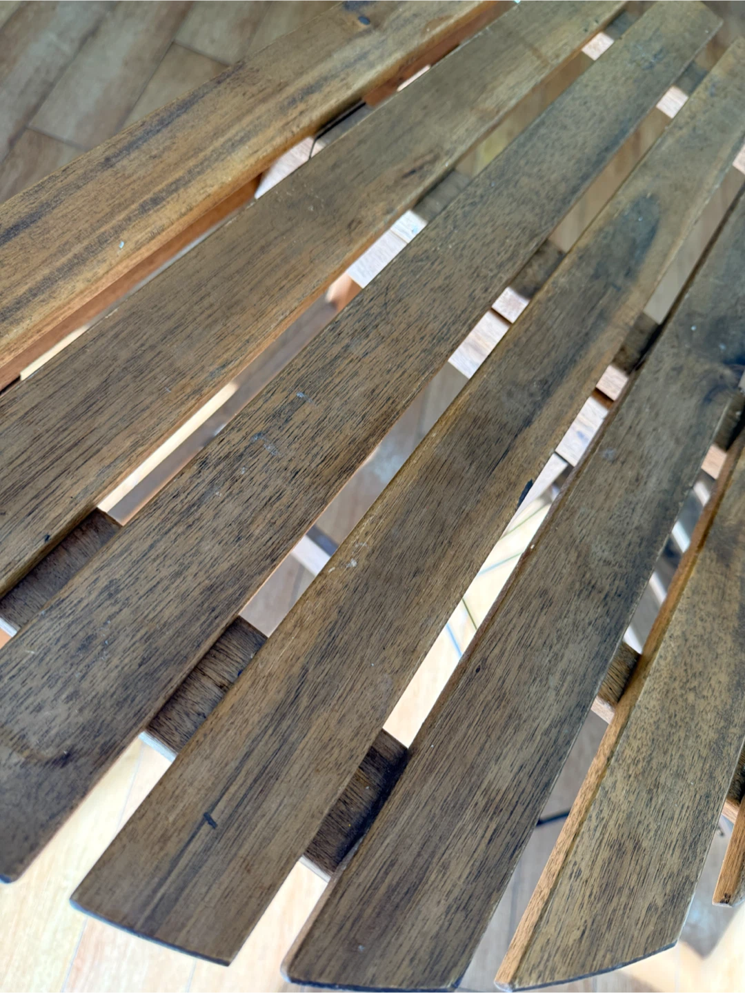 Folding Wood Bistro Table and Chair Set - photo 5