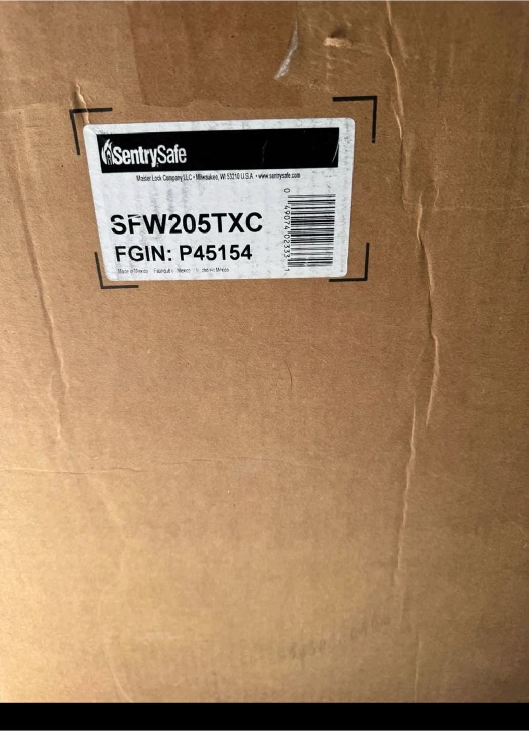 SentrySafe SFW205TXC Fireproof Safe New in Box - photo 4