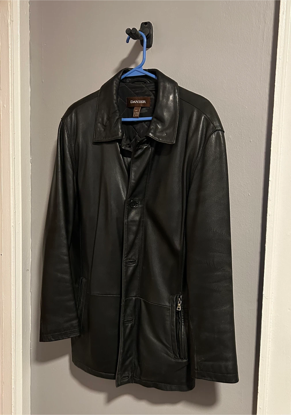 MENS DANIER LEATHER COAT