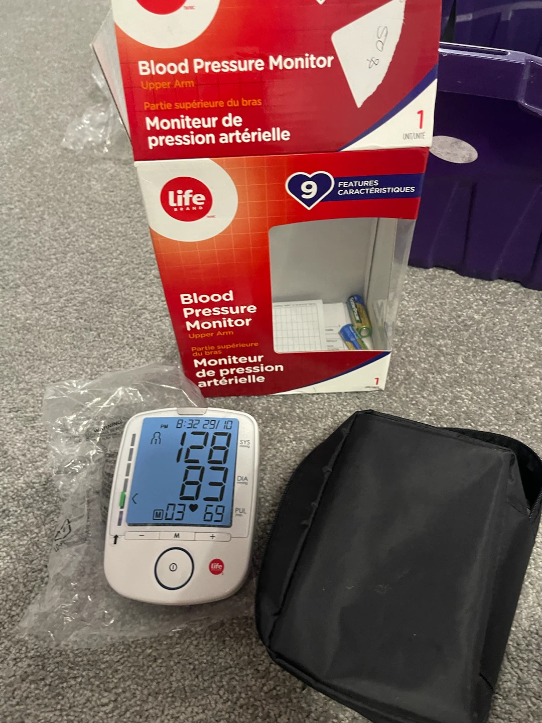 Life Brand Upper Arm Blood Pressure Monitor