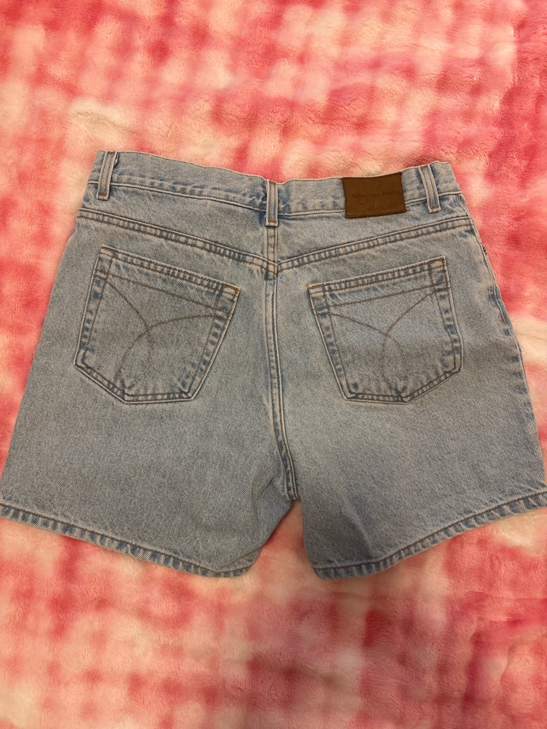 Calvin Klein Light Wash Denim Shorts - photo 2