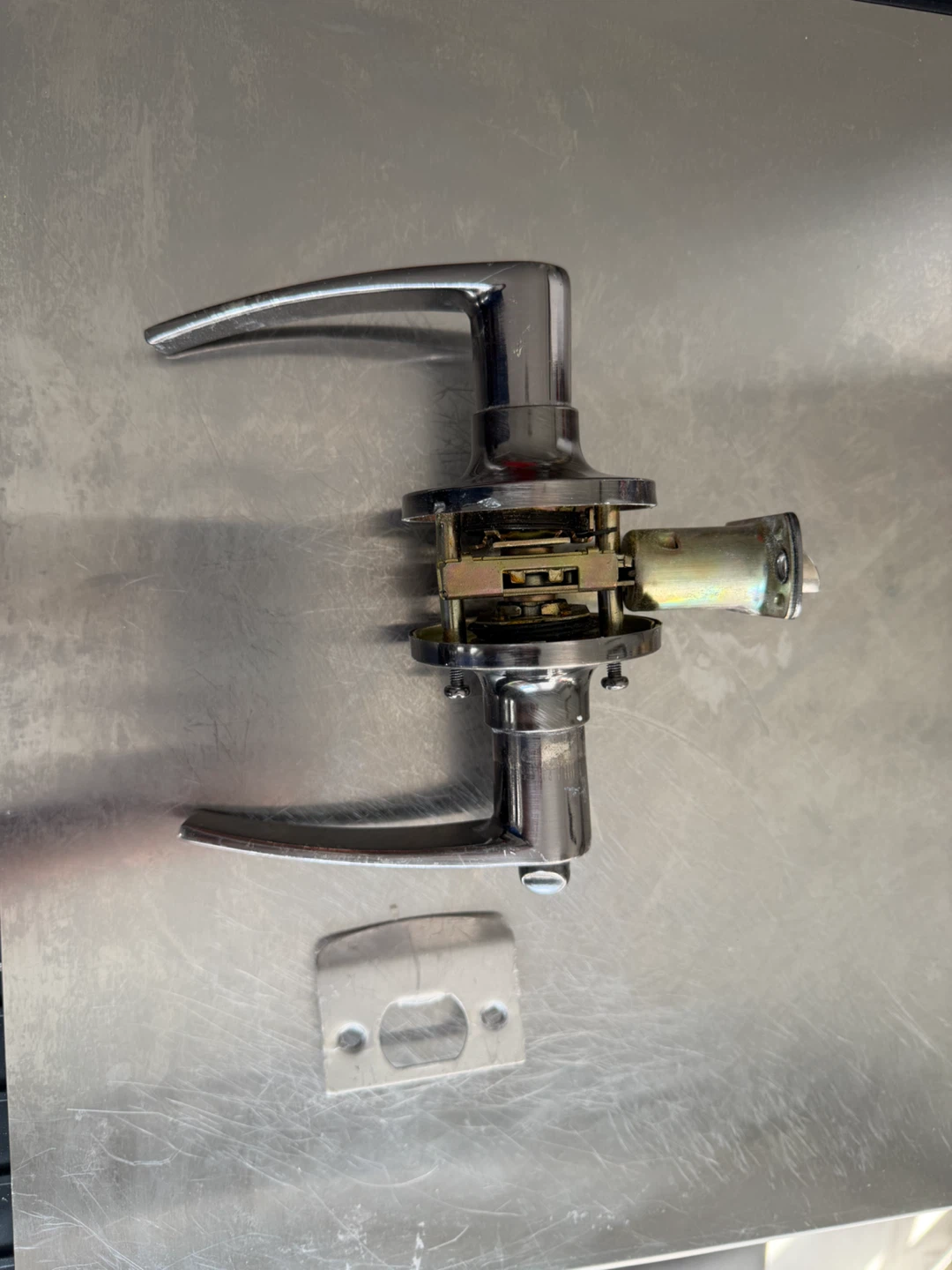 Chrome Finish Lever Door Handle - photo 3