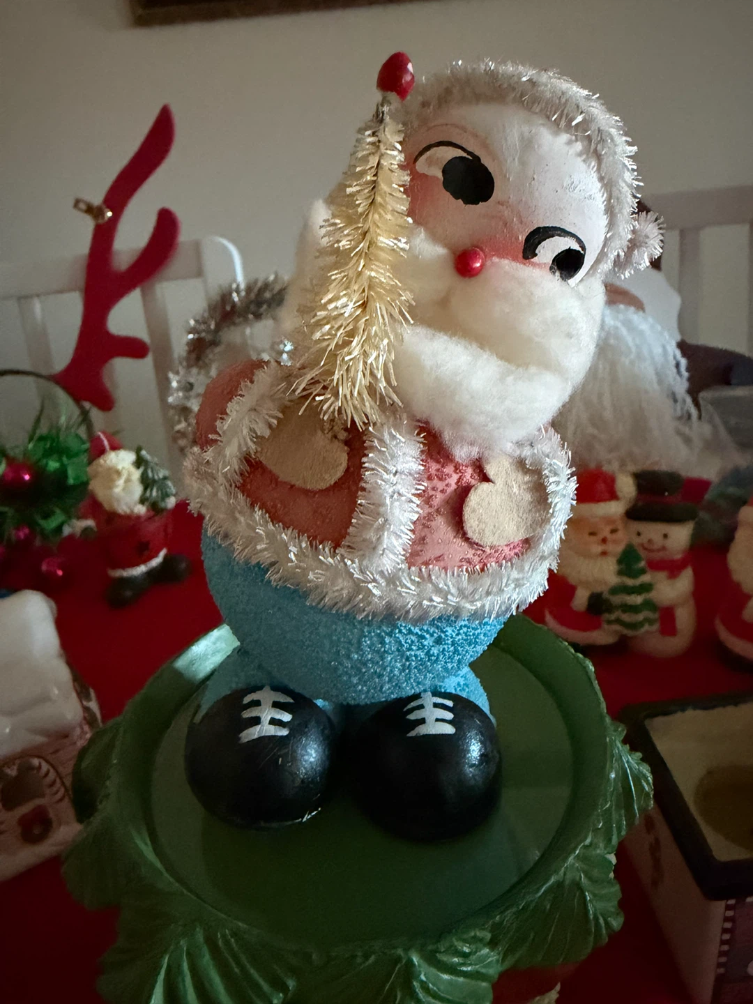 Vintage, 1960’s Era Santa gift holder