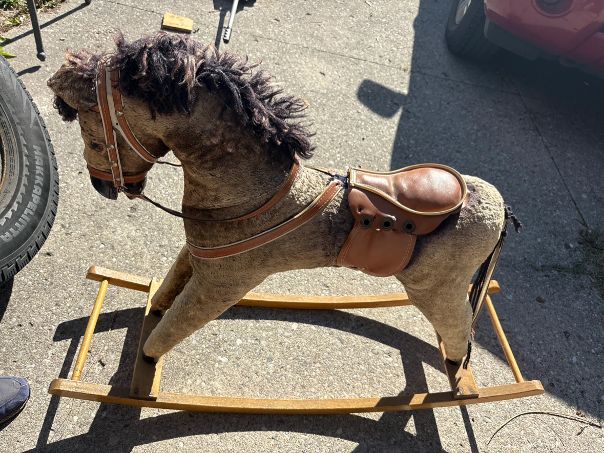 Vintage Style Plush Rocking Horse - photo 2