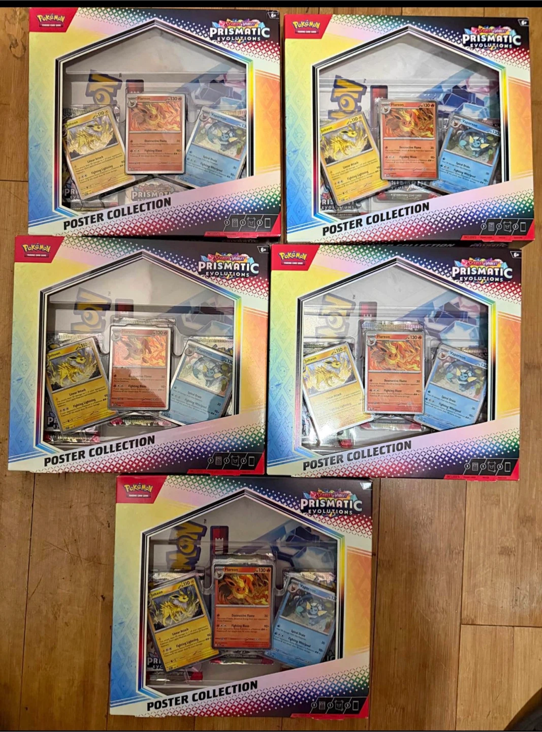 5 Pokémon Prismatic Evolutions Poster Collections