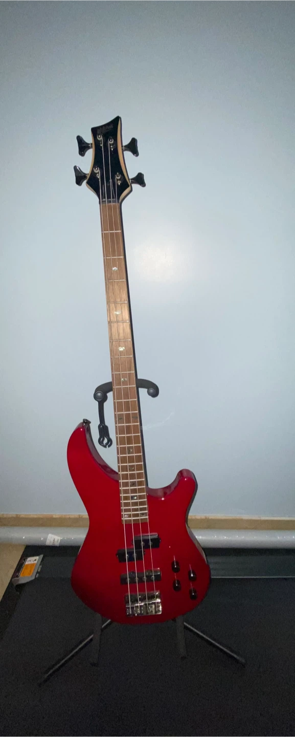 Mitchell MB200 Red Electric Bass Guitar