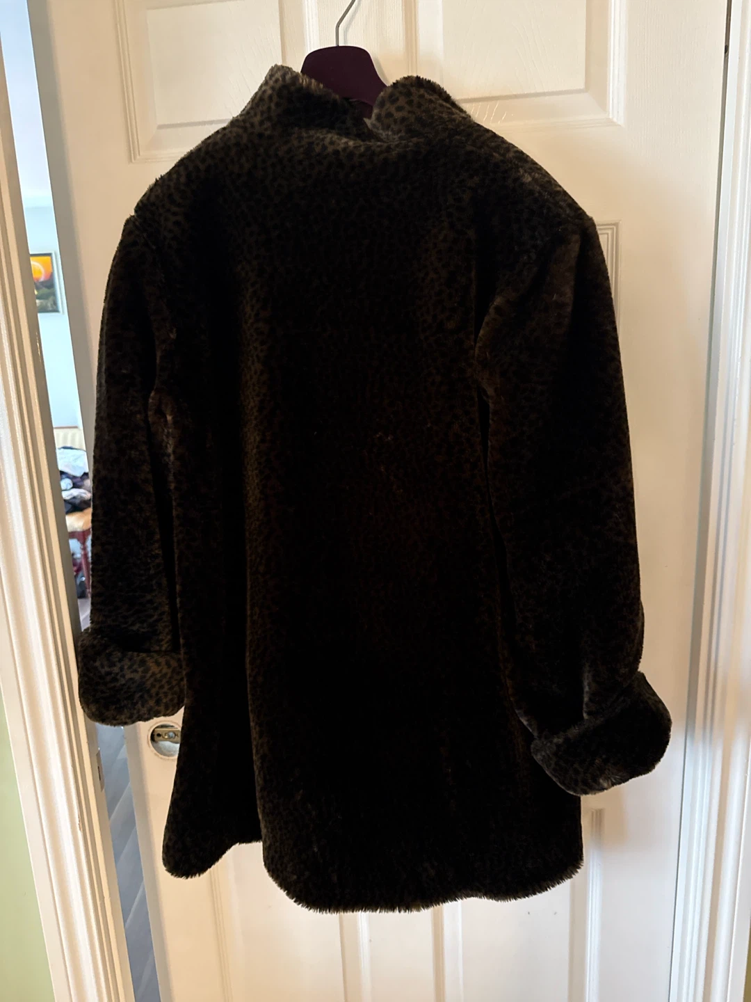 Elegance Faux Fur Leopard Print Coat - photo 3