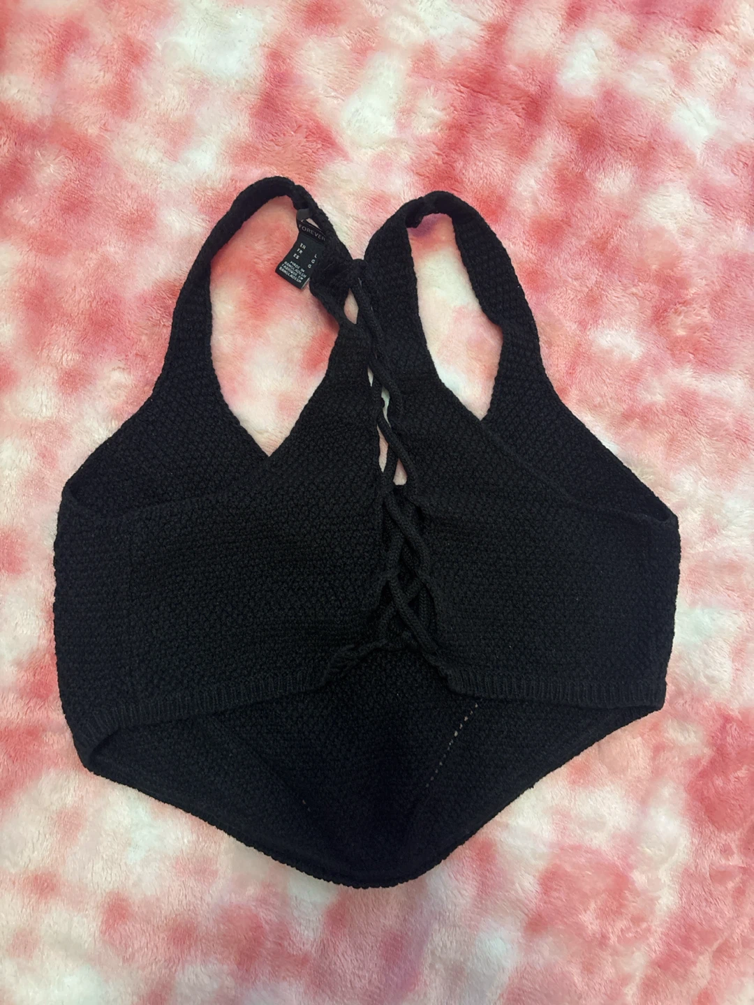 Forever 21 Black Knit Crop Top - photo 2
