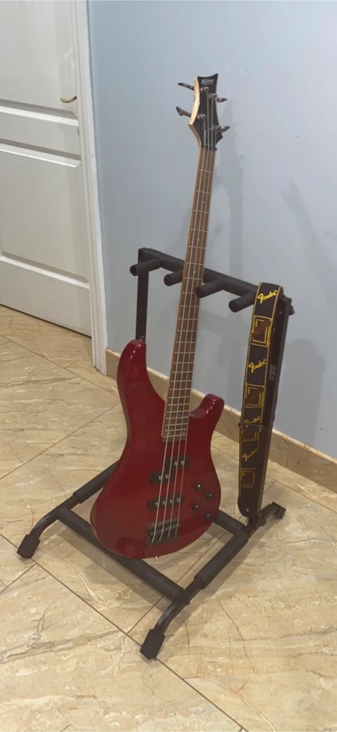 Mitchell MB200 Red Electric Bass Guitar - photo 2