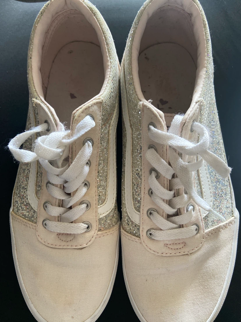 Vans Glitter Low-Top Sneakers Size 8