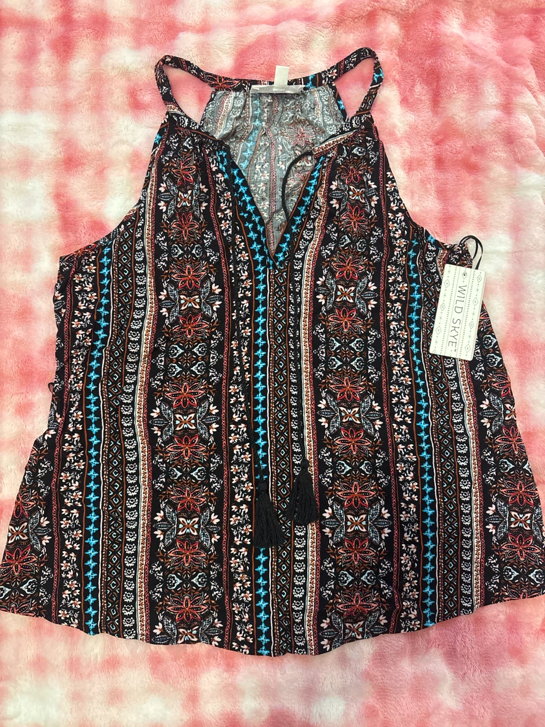 Wild Skye Patterned Sleeveless Top