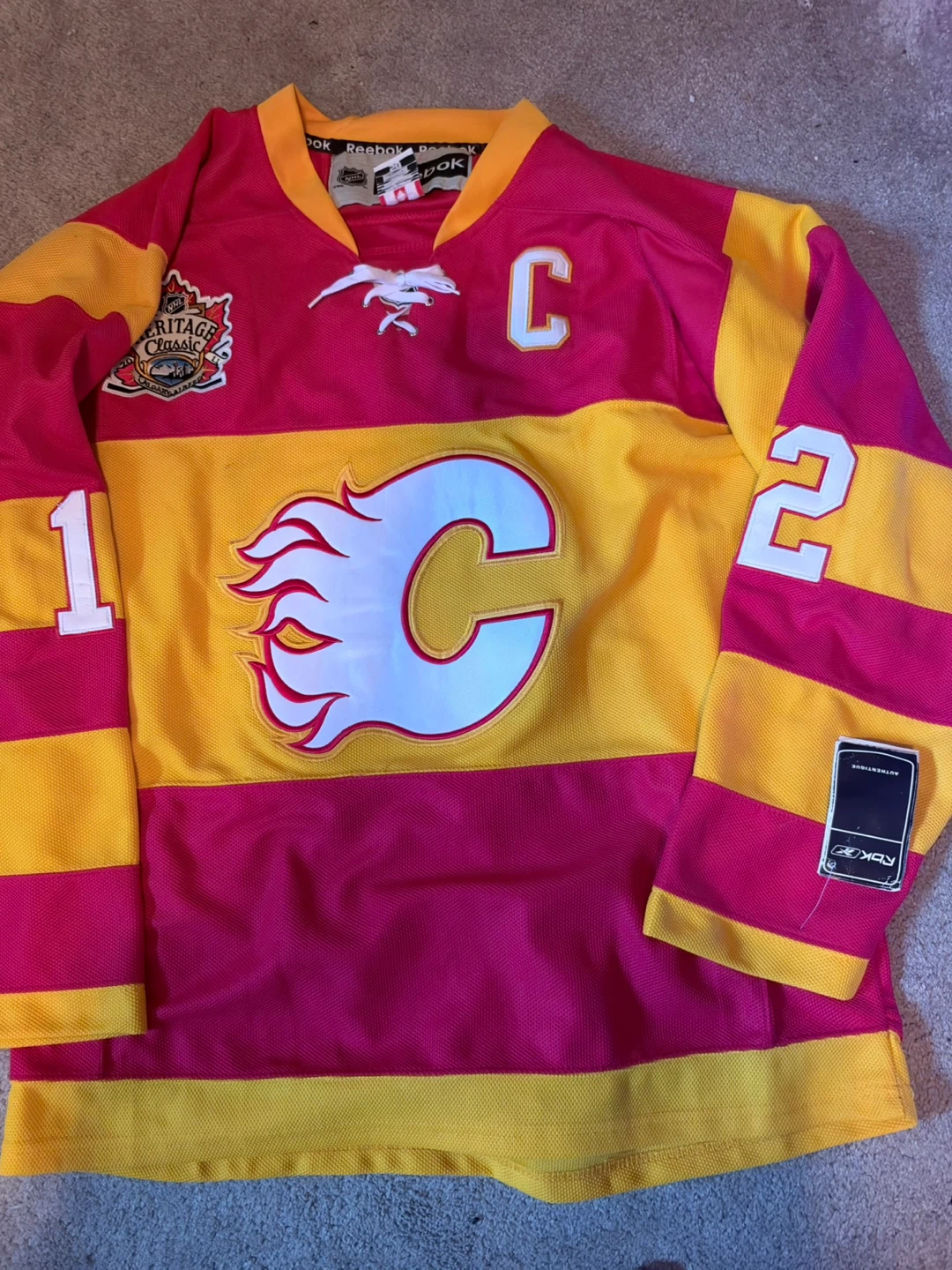 Reebok Calgary Flames Iginla Heritage Classic Jersey - photo 2