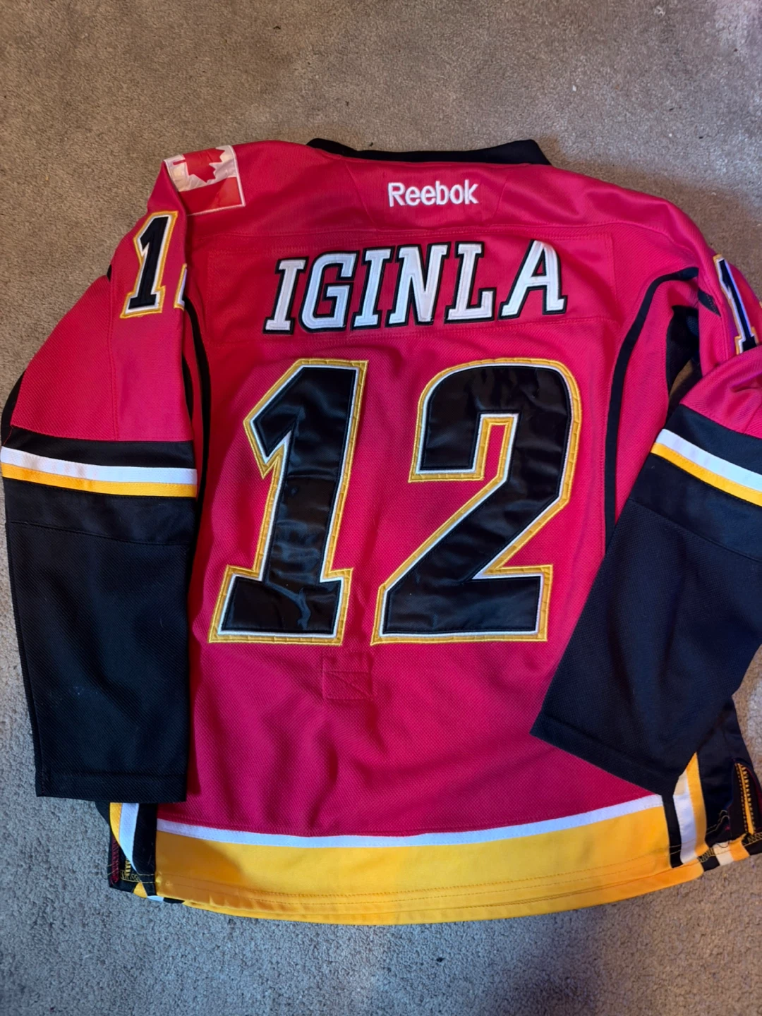 Reebok Calgary Flames Iginla Jersey Size 48 - photo 2