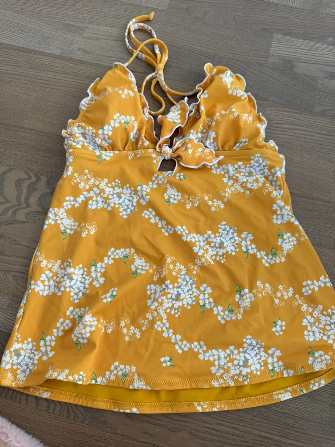 new：designer’s Floral Halter Tankini Top - photo 2